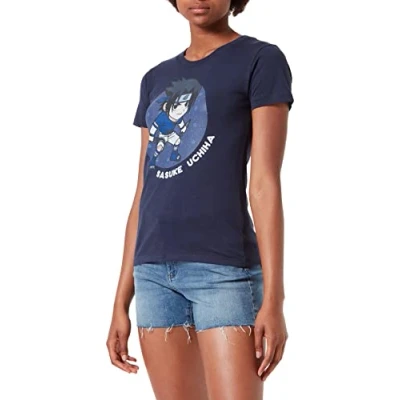 Image of Naruto Women&#039;s Wonarutts039 T Shirt, Navy Blue, XL
