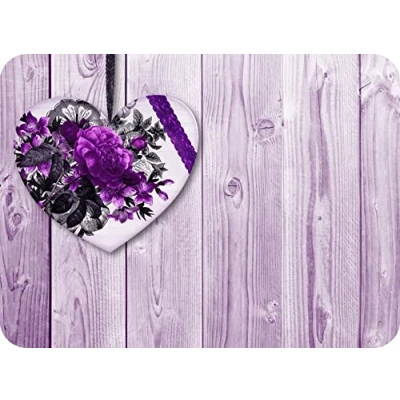 Image of Purple Chic Glass Worktop Saver/Protector by Pearl (30 x 22cm Small)
