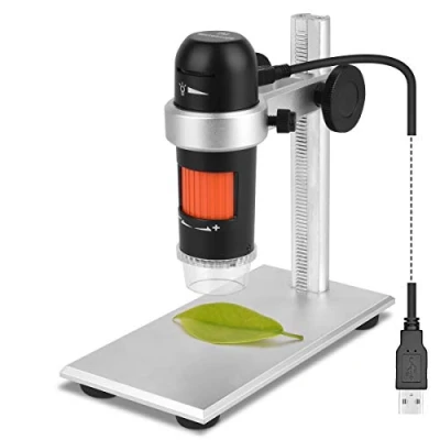 Image of USB Digital Microscope with Polarizer, TOPNISUS Real 5MP Electron 8 LED for SMD Soldering Work Jewelers Coins Collection(5MP)