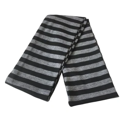 Image of FUXIU Popular Skinny Scarf For Autumn Thin Long Women Striped Scarves Neckwear Adult Casual Neck Warmer Eye Catching