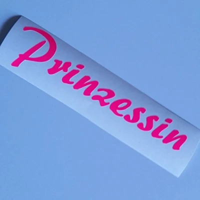 Image of folien zentrum Princess Neon Pink 17 cm x 4 Car Sticker JDM Tuning OEM Dub Decal Stickerbomb Bombing Fun Scooter Motorcycle