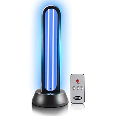 Image of HYLR UVC 65W LED Germicidal Remote Control Timer Watt Table Lamp Disinfection Sterilizer Cleans Air Ozone &amp; Free Kill Remover Mold Flu. Bacterial dust Mites Germ UV Light. (UVC Ozone)