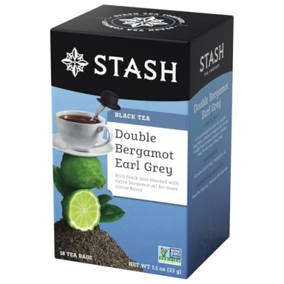 Image of Stash Double Bergamot Earl Grey Black Tea, Tea bags, 18 ct