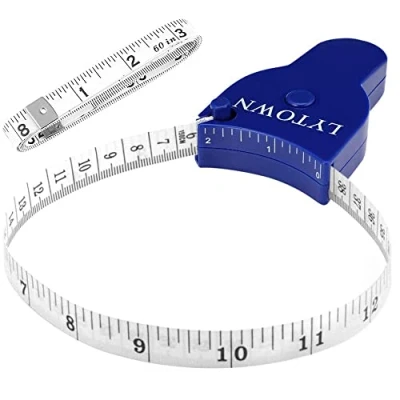 Image of 2PCS Body Measure Tape 60inch (150cm), Automatic Telescopic for Measurement &amp; Weight Loss, Accurate Tailor, Sewing, Fitness, Handcrafts, Clothes