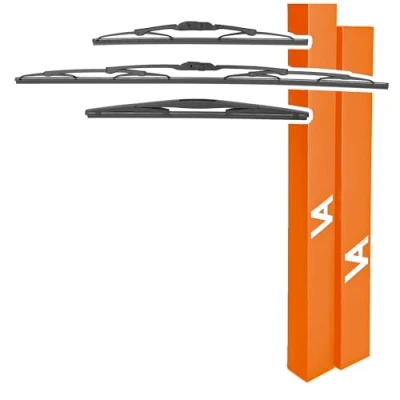 Image of VIA ALBION® Wiper Blades for MAZDA 2 Mk2 (2007 2015) All Weather Front &amp; Rear Wipers Set