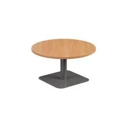 Image of Vivace 800mm Low Table Beech Top and Silver Legs Ref CH2693SVBE2