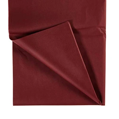 Image of Burgundy Tissue Paper 500mm x 750mm Acid Free MG 10 sheets Gift Wrap Coloured Party Present Wrapping