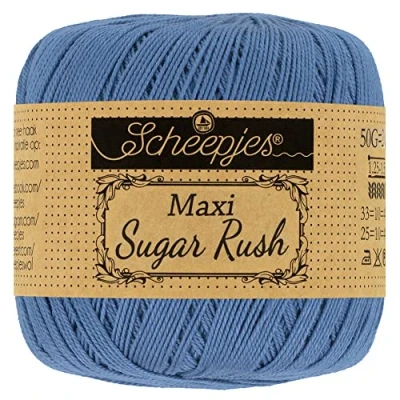 Image of Scheepjes Maxi Sugar Rush 261 Capri Blue Yarn 10x50g