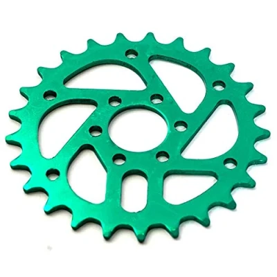 Image of KHEbikes KHE Q1 5 BMX Chain Ring 25 Teeth Green Oxidised CNC Only 78 g
