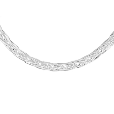Image of Tuscany Silver Men&#039;s Sterling 6.9 mm Oxidised Curb Chain Necklace of Length 46 cm/18 Inch