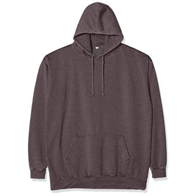 Image of AWDis Men&#039;s Washed Hoodie, Grey (Washed Charcoal), Medium