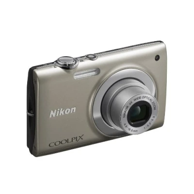 Image of Nikon Coolpix S2500 Digital Camera Silver (12MP, 4x Optical Zoom) 2.7 inch LCD (Renewed)