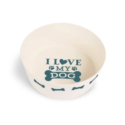 Image of Personalised Dog Bowl (I love my dog)