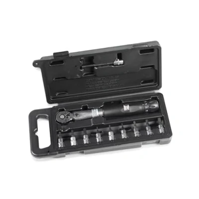 Image of XLC Torque Wrench (2 24NM), Standard Size, To S87, Metric, Mechanical Operation, 2503612710 Model Number, Includes Pointed Sockets and 5mm Tip Extension