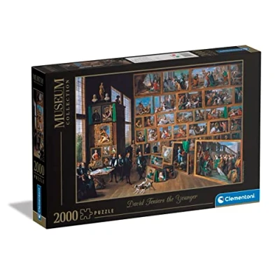 Image of Clementoni 32576 Museum Collection Teniers, Archduke Leopold Wilhelm 2000 Pieces Adult, Art, Puzzle, Famous Paintings, Made in Italy, Multi Coloured