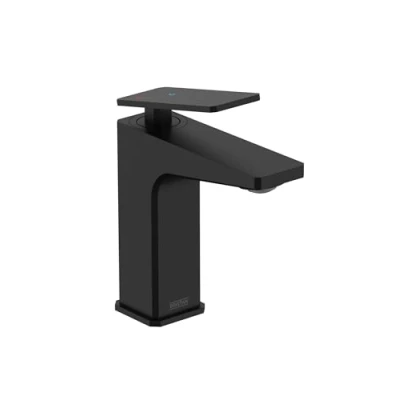 Image of Bristan DEL ES BAS BLK Delgado Eco Start Basin Mixer with Clicker Waste, Black