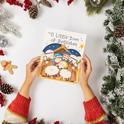 Image of Advent Calendar Traditional Nativity Christmas Countdown Children Gift Envelope Bethlehem
