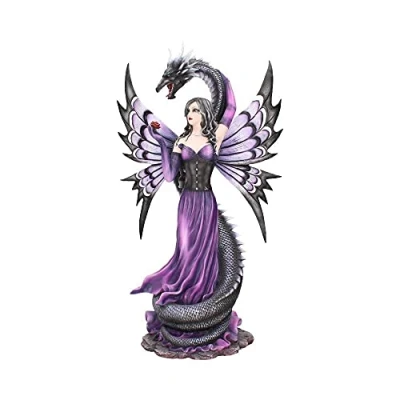 Image of Nemesis Now C2642G6 Guardian&#039;s Embrace Figurine 69.5cm Purple