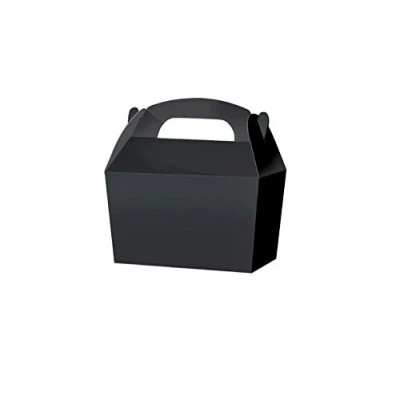 Image of Playwrite Treat Boxes Wedding Favour Cupcake Gift Party Box Choose From 13 Colours (25, Black)