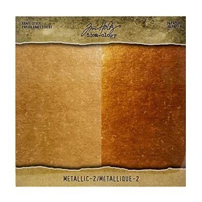 Image of Tim Holtz Advantus Kraft 8X8 Metallic 2, Paper, Large