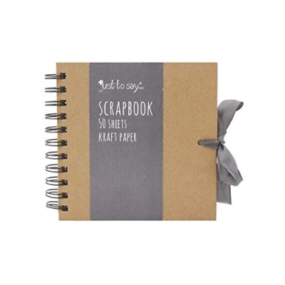Image of The Home Fusion Company Classic Design Kraft Paper Scrap Book 3 Sizes Small Medium Large Memories