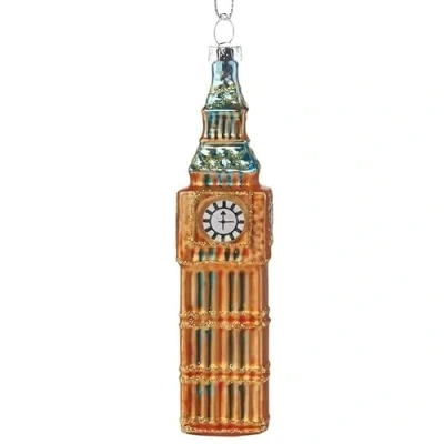 Image of ACHARACTERSHOP Gisela Graham Gold Glass LONDON Christmas Tree Decoration