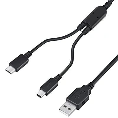 Image of Mr. Gadget&#039;s Solutions® 2 in 1 USB Charger Cable for Nintendo DS Lite, New 3DS(XL/LL), 3DS, 2DS(XL/LL), 2DS, DSi(XL/LL), DSi(NOT Compatible with DS)