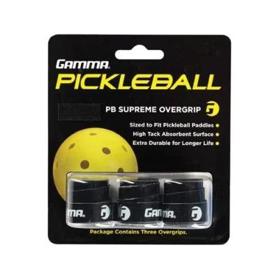 Image of GAMMA Sports Pickleball Supreme Overgrip, Black