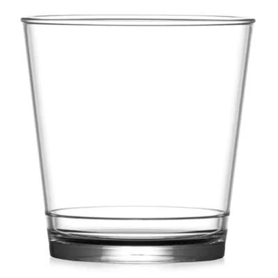 Image of Elite In2stax Polycarbonate Rocks Glasses 9oz / 260ml Set of 12 Reusable Plastic Whisky Tumblers