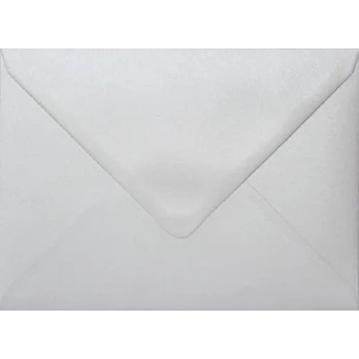 Image of C6 Coloured envelopes for A6 Greeting Cards Wedding Invitation Crafts 114x162mm Pack of 30 (Pearl White)