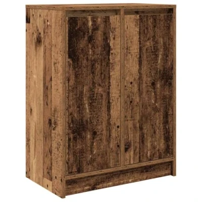 Image of vidaXL Sideboard/Storage Cabinet Old Wood Rustic Finish 57x34x76 cm Engineered Wood, Ample Storage, For Dining/Office/Bathroom Use
