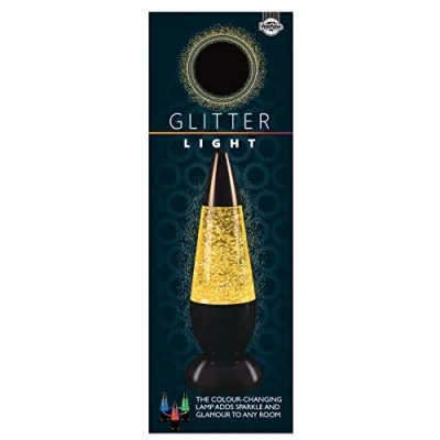 Image of Funtime Gifts Glitter Light Colour Changing Liquid Filled Lamp with USB, Acrylic, White