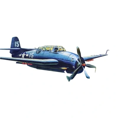 Image of AMT 1:48 TBF 1 Avenger Plastic Model Plane Kit