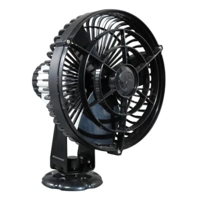 Image of SEEKR Kona, 817CABBX, Weatherproof 3 Speed Direct Wire Cabin Fan, 110/150 CFM, 12V, Black, 17.8 cm Blade