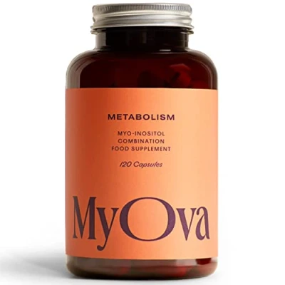 Image of MyOva Metabolism PCOS Supplement 120 Capsules, 30 Day Supply 2000mg Myo Inositol for Support Weight Loss, Assist Management &amp; Balance Glucose Levels UK Made