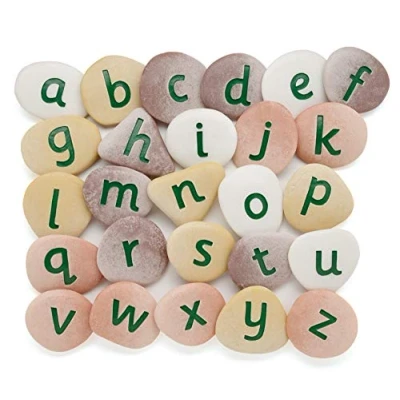 Image of Yellow Door Jumbo Alphabet Pebble Set