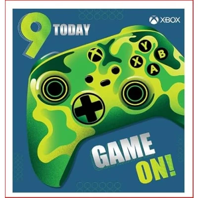 Image of Xbox 9th Birthday Card, Childrens Card For Celebration, Kids, Officially Licensed