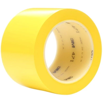 Image of 3M Lane and Safety Marking Tape 471F, Yellow, 50 mm x 33 m, 0.14