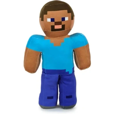 Image of Play by Plush Characters Video Game Enderman Steve Alex Creeper Wolf Lama Ocelot Pork (Steve)