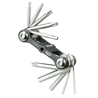 Image of Topeak Mini 10 Multi Tool Black/Silver, One Size