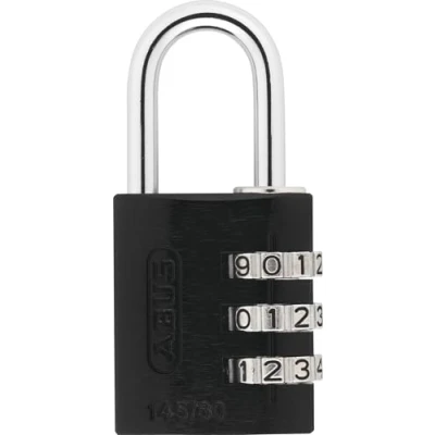 Image of Padlock Combination Aluminum 30mm Black