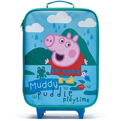 Image of Peppa Pig Kids Trolley Bag George Blue