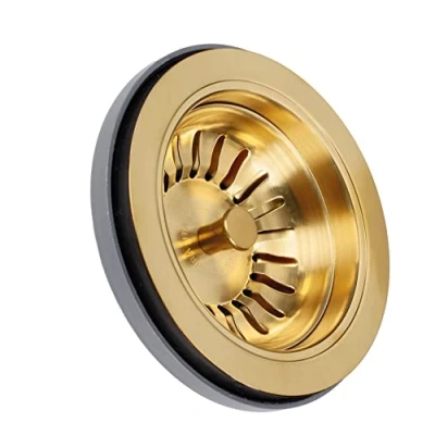 Image of lira 1945.060 Basket Waste Drain, Satin Gold
