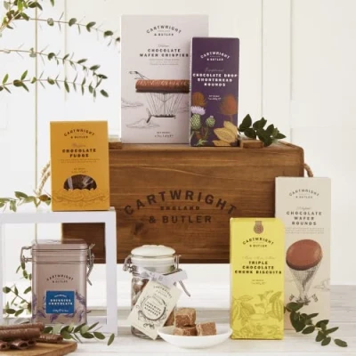 Image of Cartwright &amp; Butler Chocolate Hamper Food Mother&#039;s Day Luxury Confectionery Gift Baskets Happy Birthday Anniversary Thank You Congratulations