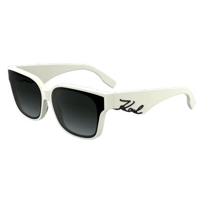 Image of Sunglasses Karl lagerfeld Kl6161s col. 105 Donna Squadrata Bianco