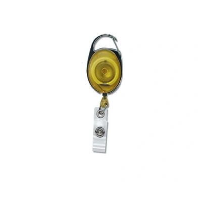 Image of ID Card It 10 Pass Badge Holder Premier Yo Retractable Reel Yellow
