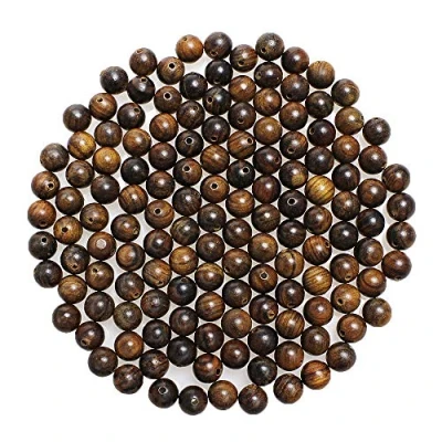 Image of MJDCB 200PCS 8mm Wood Beads Natural Red Pear Round Loose for Jewelry Making DIY Crafts Bracelet Necklace