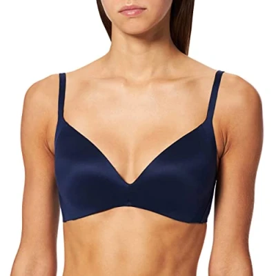 Image of Triumph Women&#039;s Body Make up Soft Touch P EX Padded Bra, Navy Blue, 32D