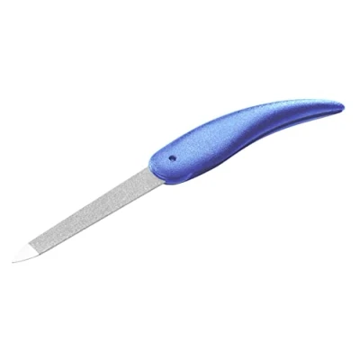 Image of REMOS Pocket Nail File Sapphire with Blue Handle Length 7.5cm/13.5cm