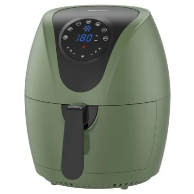 Image of EMtronics EMDAF45LSG Digital Family Size Air Fryer 4.5 Litre with 7 Preset Menus for Oil Free &amp; Low Fat Healthy Cooking, 60 Minute Timer Sage Green